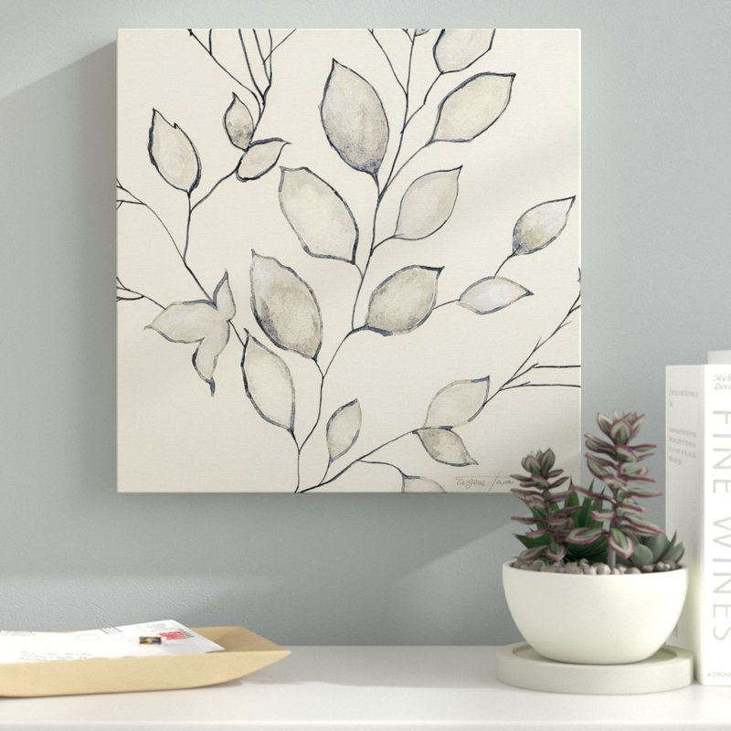 Whispering Leaves II - reproduction d'art, H 16 po x l 16 po, Toile tendue, Sans cadre