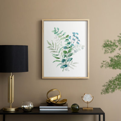 Blue Mist Eucalyptus II Framed Print - Solid Wood