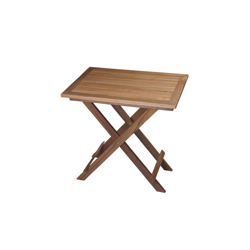 Table bistro rectangulaire en teck