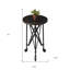 Table de bout ronde 23 po