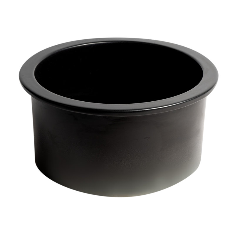 Alfi Brand 18.5'' W Single Bowl Fireclay Undermount Kitchen Sink 0, Black Matte