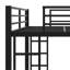 Lit mezzanine surélevé avec échelle simple et rampes de protection-27520810