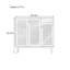 Armoire de rangement pour chaussures 24 paires en bois massif