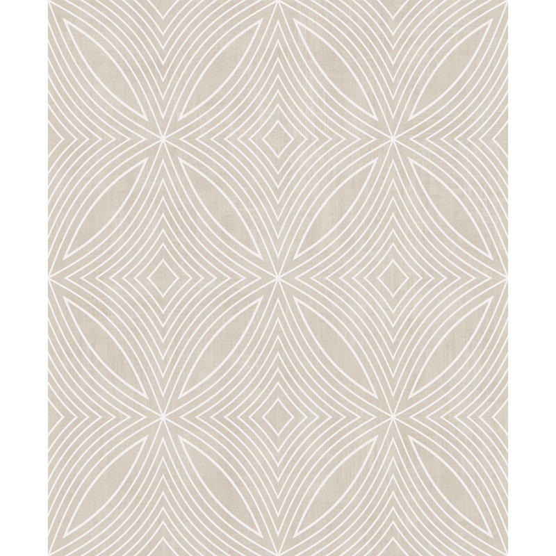 Special FX 2 Glitter Kaleidoscope Design Wallpaper Roll, Silver/Cream