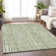 Premium Machine Washable Prisco Green Rug