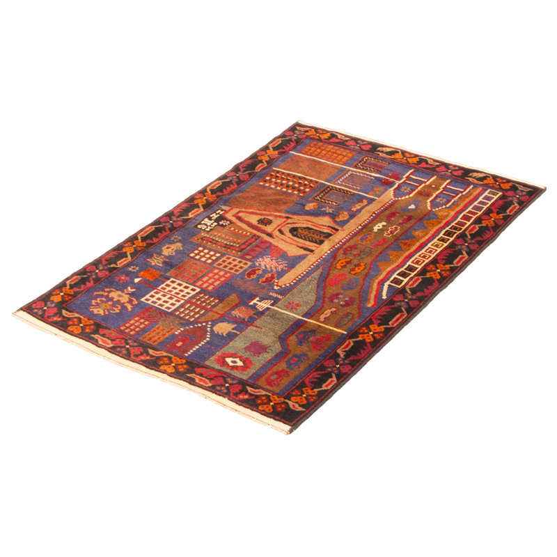 Teimani Navy Rug 3'2" x 5'0"