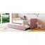 Lit de jour simple rembourré avec lit gigogne-1829168509