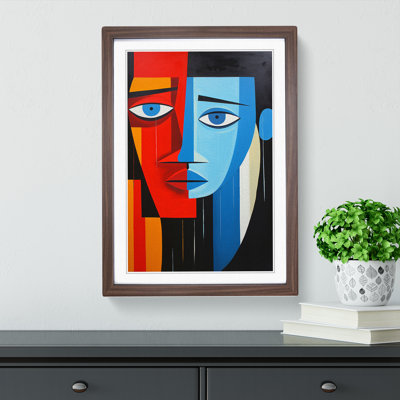 Two Men In Love Constructivism No.3 - Single Picture Frame Print on Wood