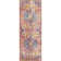 Charleston Power Loom White/Orange/Dark Blue Rug