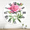 Pivoines roses rétro - horloge murale traditionnelle