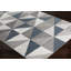 Tapis bleu ciel / bleu marine à motif géométrique Lambdin-33938106