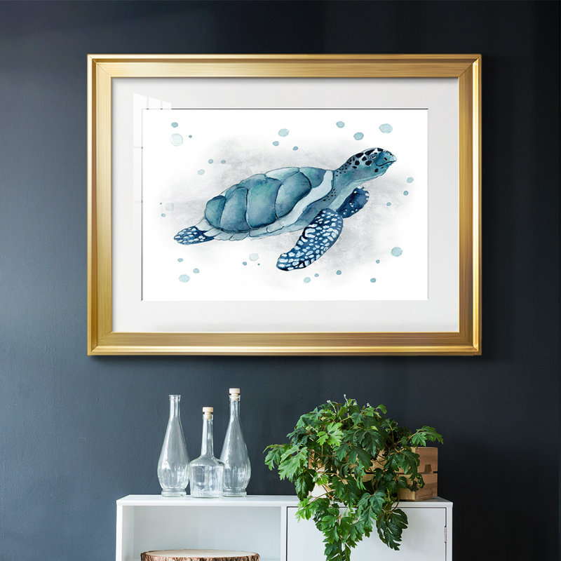 Mini Exotic Coral IX (U), impression sur papier, Or, H 19 po x l 27 po x P 1,5 po