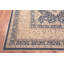 Tapis bleu traditionnel surdimensionné à motif oriental bleu Agra