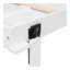 Lit escamotable double avec 2 tiroirs, beige