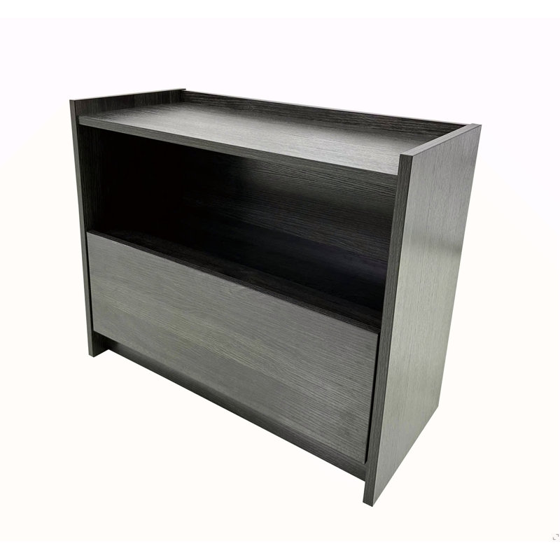 Table de chevet en gris foncé