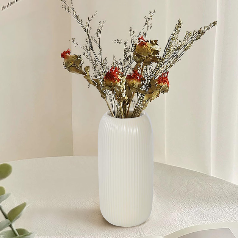 Vase en céramique 8 po, Beige