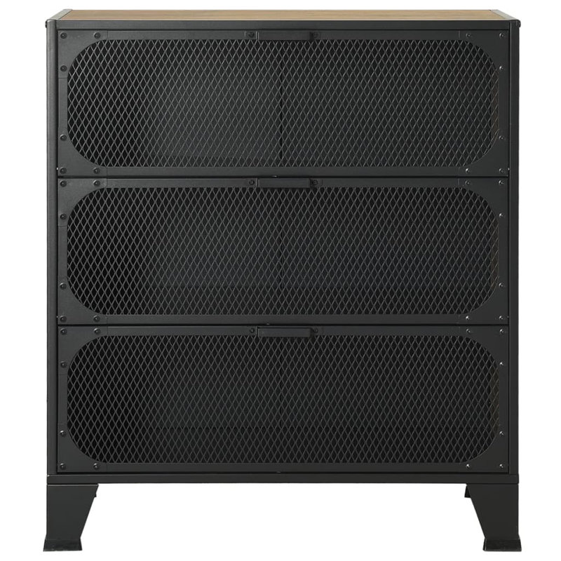 Brasen 3 -Door 2 -Shelf, Rustic Brown