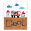 Cool Hand Drawn Truck - Wrapped Canvas Painting-36699604