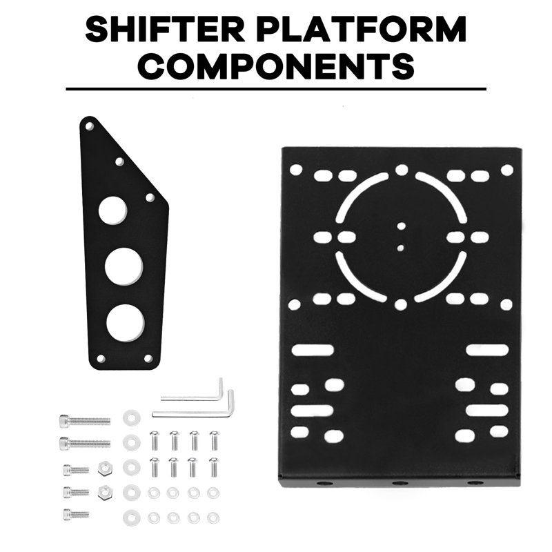 Shifter/Handbrake Mount Bracket for Our Wheel Stand | With Mounting Bolts | Supports Gear Lever & Handbrake Devices Simultaneously