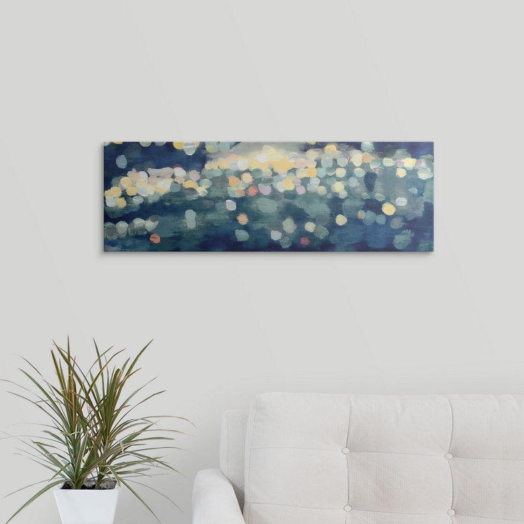 «City Lights I» par PI Studio, reproduction panoramique, H 16 po x l 48 po x P 1,5 po, Toile
