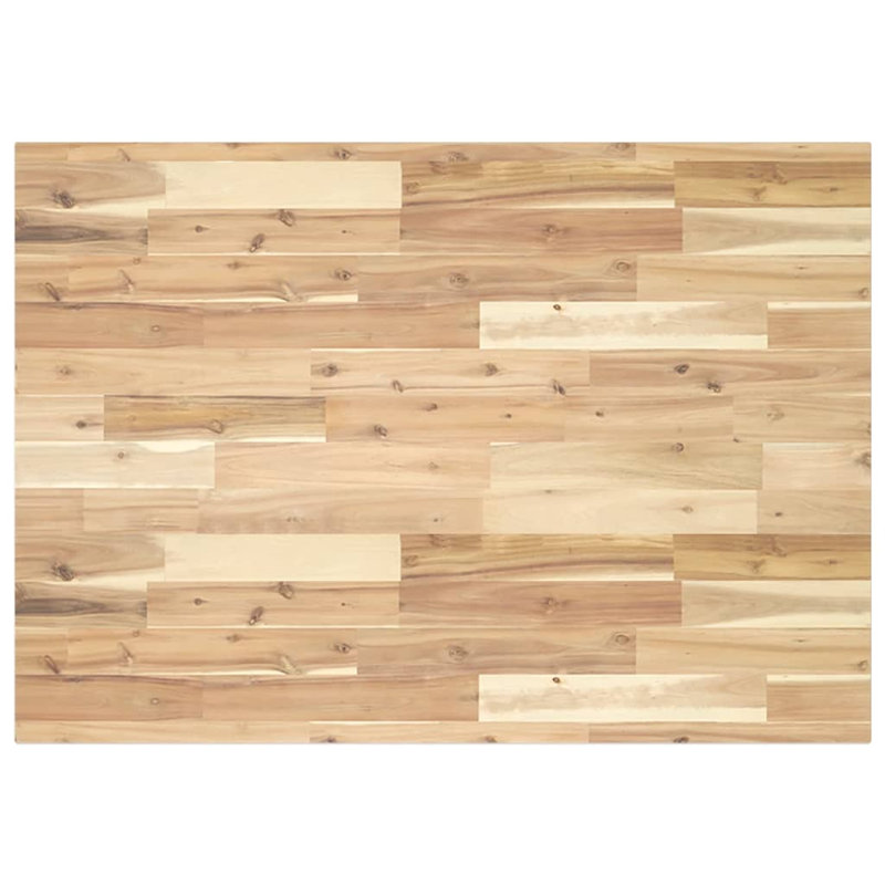 Dawna Solid Wood Table Top, 2cm H x 80cm W x 70cm D, Natural