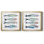 «Sardine Team I», ensemble de 2 cadres photo sur toile-149528989-149528977