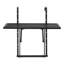 Table suspendue pour balcon 48 x 61 cm, en métal, résistante à la corrosion, capacité de 22,7 kg, pliable pour un rangement facile sur la rambarde de terrasse, design rouille
