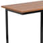 Computer Desk with Open Base Design and Stabilizing Brace
