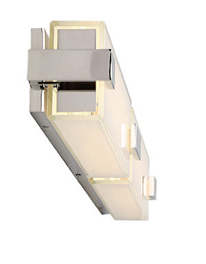 Ehrman 36" LED Dimmable Polished Nickel Bath and Vanity Light, 3000K