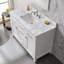 Plan de toilette simple en pierre reconstituée de 48 pouces avec lavabo (base non incluse)