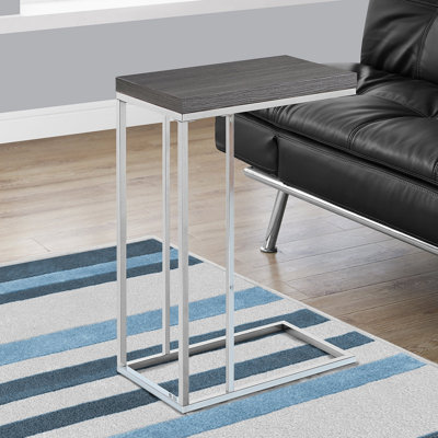 Table d'appoint décorative en forme de C, côté collation, salon, chambre à coucher, métal, contemporain, moderne