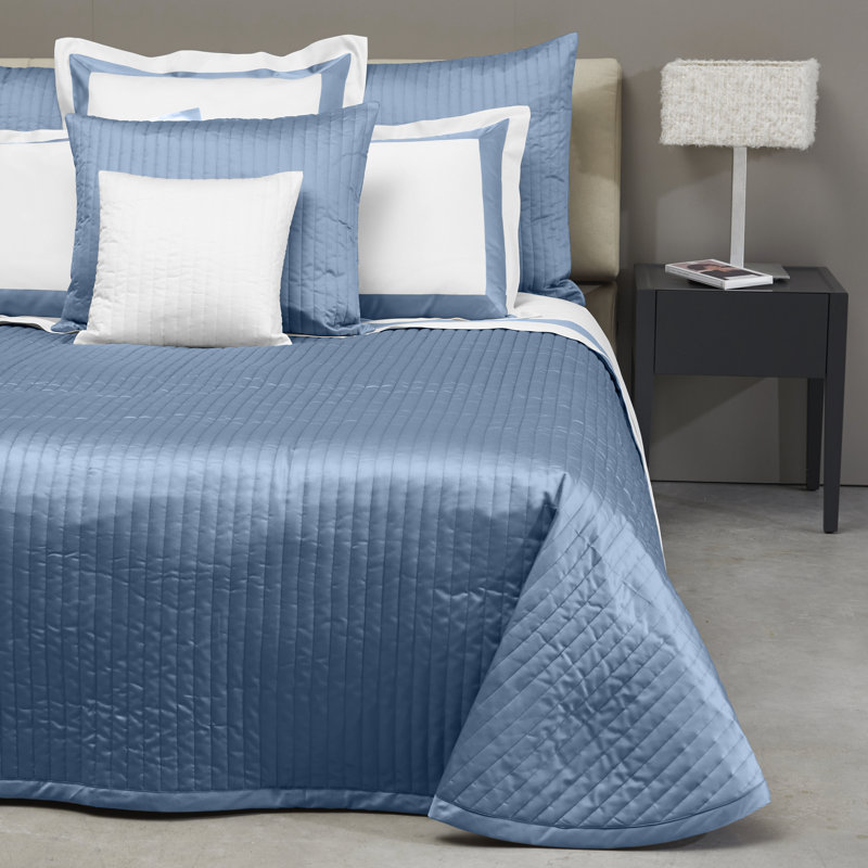 Siena Sateen Sham, Standard Sham, Airforce Blue