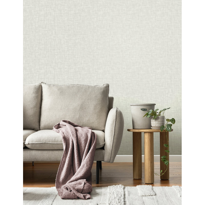 10m x 52cm Wallpaper Roll, White