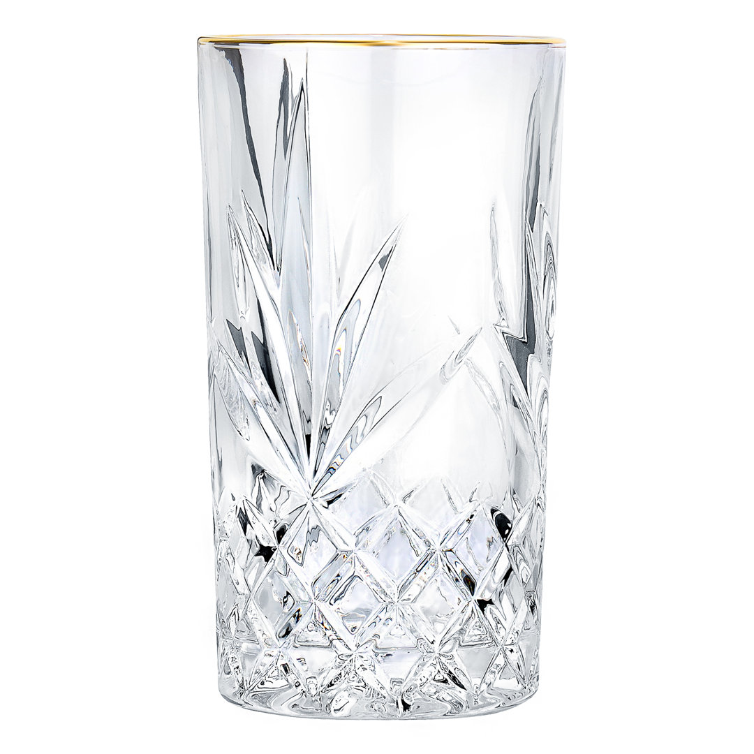 Ashlyn 11oz. Crystal Highball Glass Set (Set of 4) Rosdorf Park