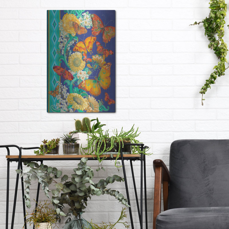 Red Barrel Studio® «Fancy Flight» par David Galchutt, art mural en métal, H 16 po x l 12 po
