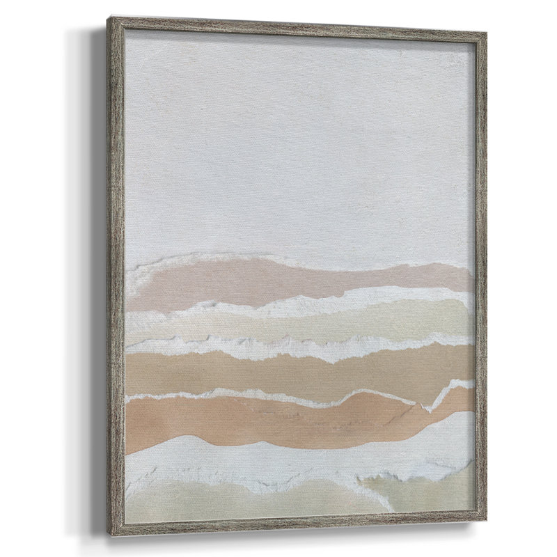 Collaged Reflections I Framed Print - Solid Wood, 11" H x 9" W