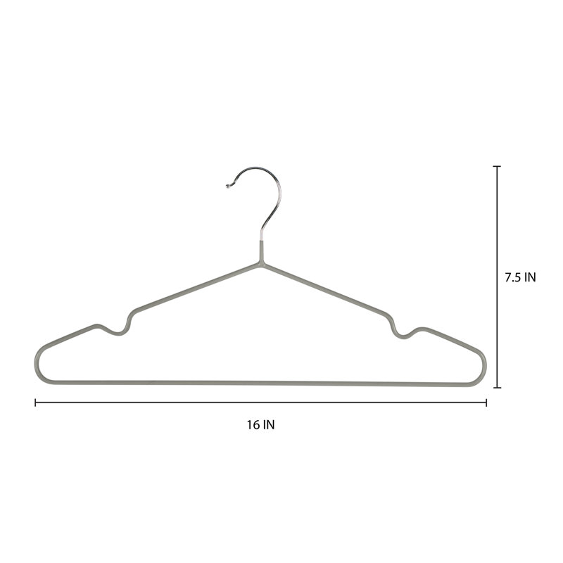 Paquet de 12 cintres en métal Simplify, Gris