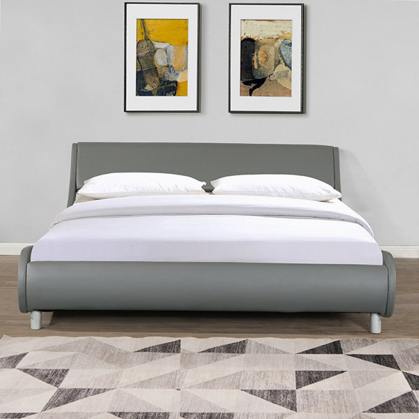 Ivy Bronx Vegan Leather Platform Bed | Wayfair Vegan Leather Platform Bed