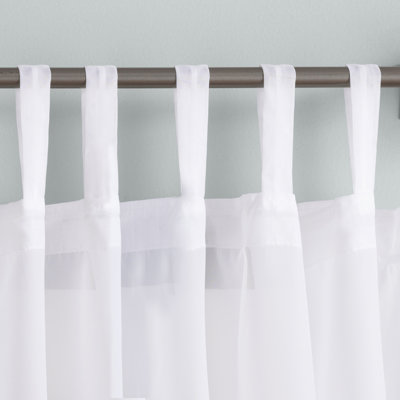 Panneau de rideau transparent en polyester