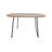 Pemborke 31" Square Coffee Table – Oak Wood Top with Powder-Coated Iron Base, Modern Compact Living Room Center Table for Home and Office