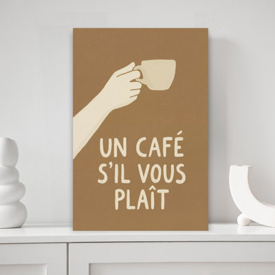 French Coffee Please Minimalist Architecture Wall Art