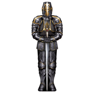 Chevalier noir médiéval articulé (Ensemble de 2)