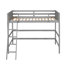 Lit mezzanine en bois massif avec échelle
