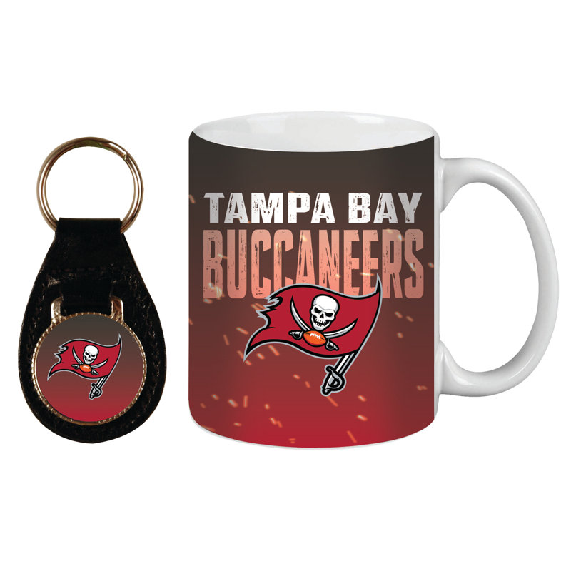 Ensemble-cadeau de tasse à café et porte-clés 11 oz NFL, Tampa Bay Buccaneers