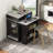 59.5" Kitchen Island With Extendable Dining Table-762240047