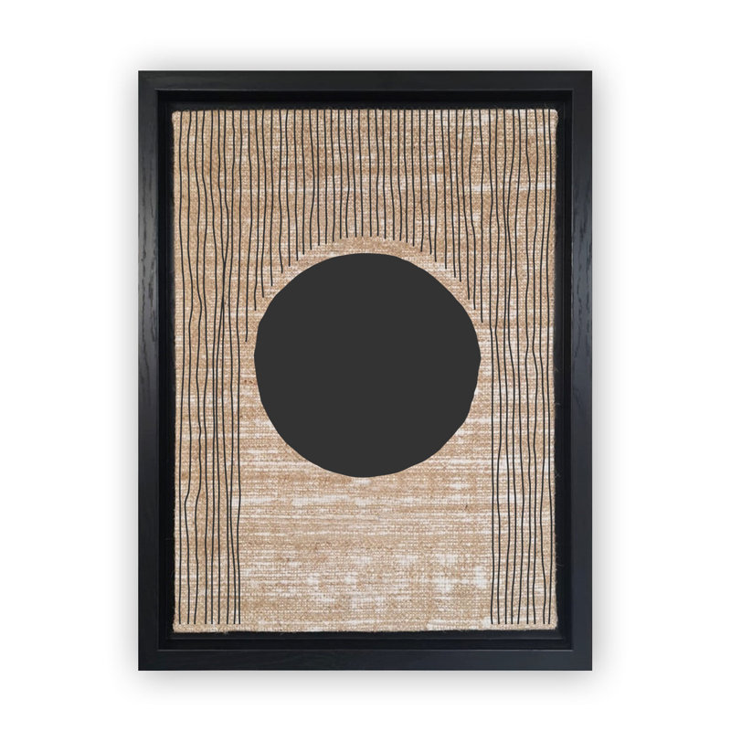 Peinture décorative sur toile, H 26 po x l 18,1 po, Noir