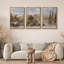 «Campagne automnale, finition texturée, nature sauvage, décor, panoramique, terre panoramique», 3 pièces-98249515-98249514