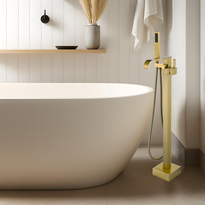 2 Handle Bathroom Waterfall Faucet with Diverter