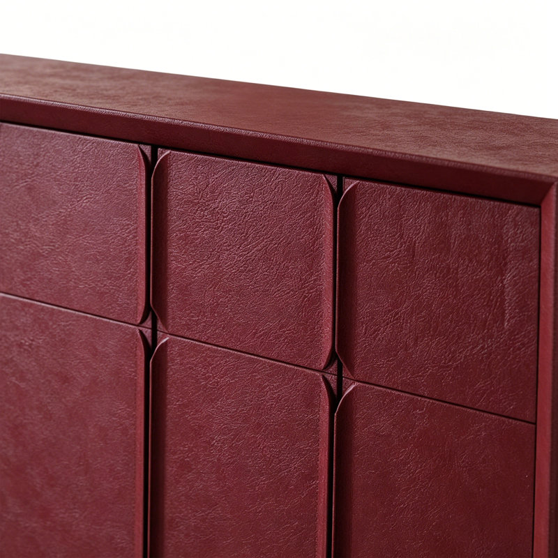 Buffet italien de luxe rétro, Noir / Rouge