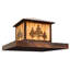 Rustic Lodge Pier Mount Light